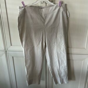 Dalia Cream Striped Trousers